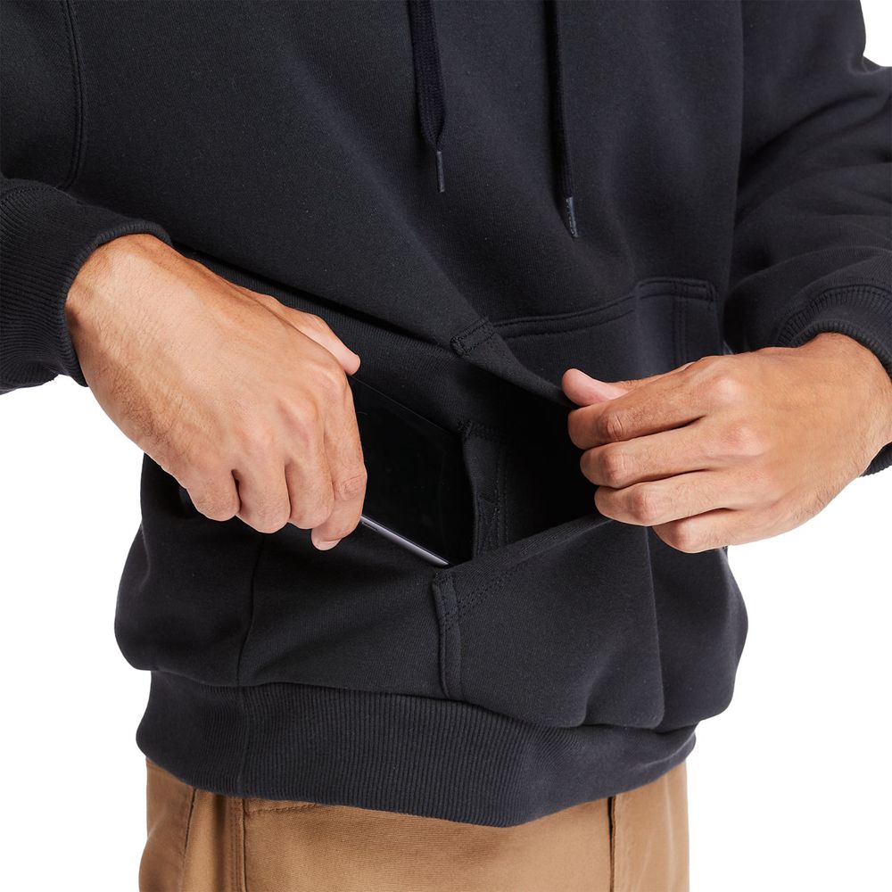 Moletom Masculino - Timberland Pro® Double-Duty Heavyweight Hoodie - OLCJR0768 - Pretas